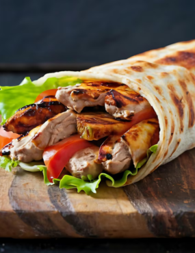 Turkish Chicken Doner Wrap