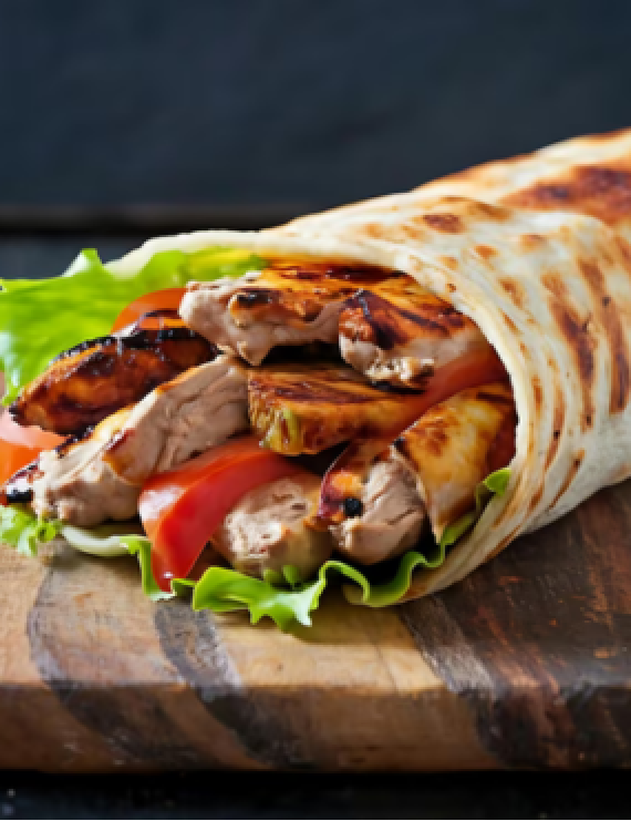 Turkish Chicken Doner Wrap