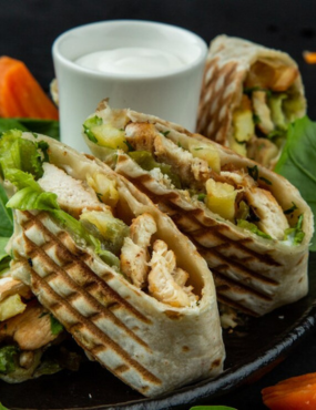 Turkish Chicken Doner Wrap